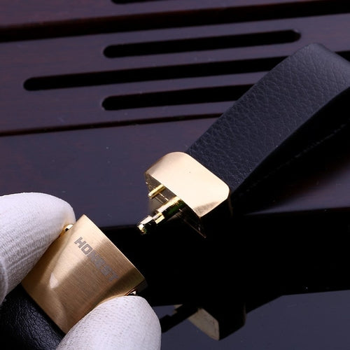 Genuine Leather Belt Keychain