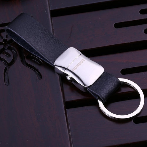 Genuine Leather Belt Keychain